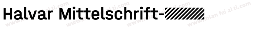 Halvar Mittelschrift字体转换